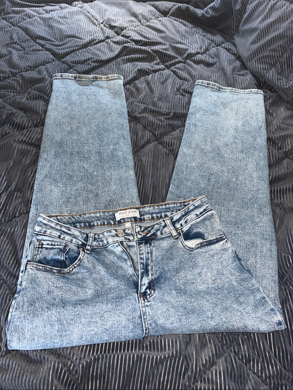 Wax Jean Women’s Washed Light Blue Straight Jeans